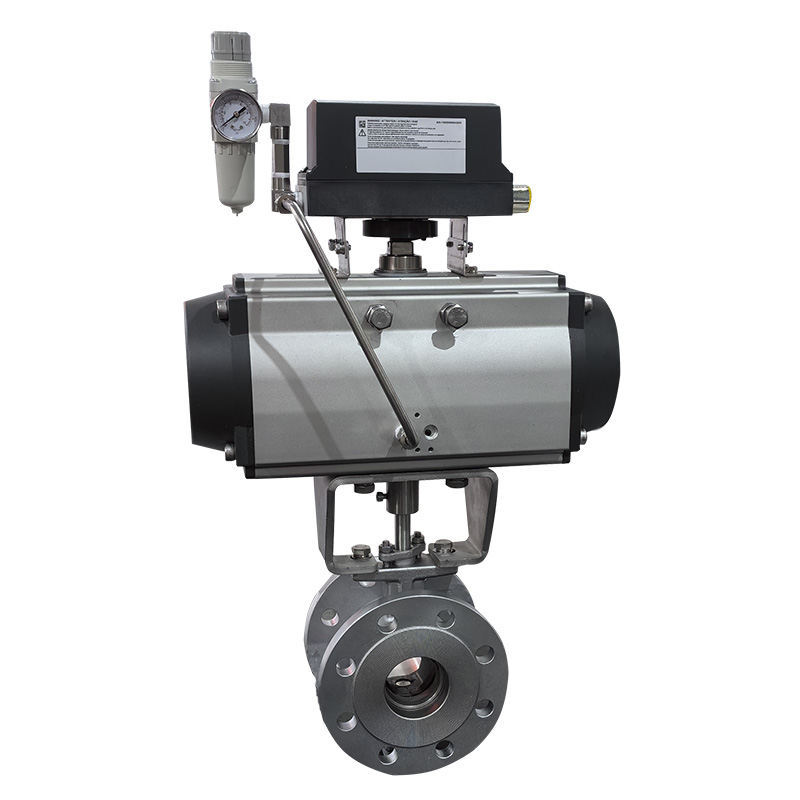 气动V型调节球阀